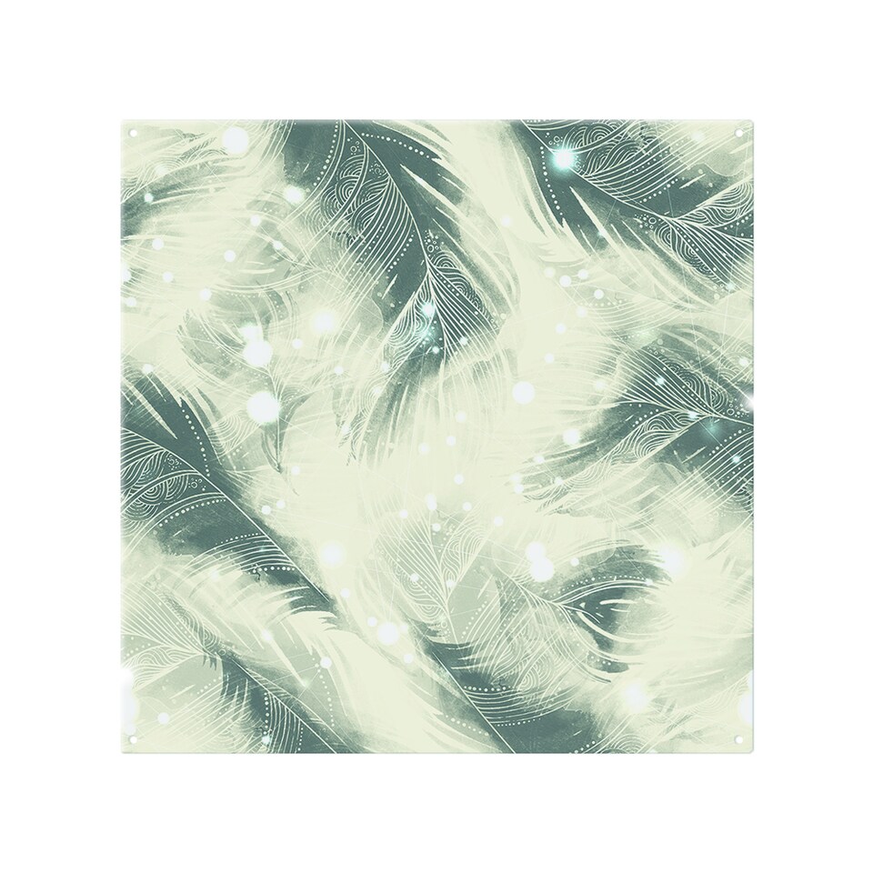 image 1 of Feathers Fantastic Birds With Decorative Ornaments Splash Back | White