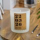 image 5 of Personalised Anniversary Cork Label Candle Jar Clear