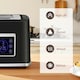 image 6 of HOMCOM 1.7L 3000W Rapid Boil Kettle and 2 Slice Toaster Set Crumb Tray Black