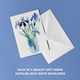 image 2 of Blue Iris Flowers Watercolour Art Cards Pack of 4 Floral Bouquet Greeting Cards