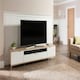 image 3 of Chaplin Cabinet Oak/White with 2 Doors/1 drawer Brown | Light Oak and White