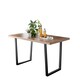 image 1 of Furniturebox Kylo 6 Seat Large Brown Wood Effect Dining Table