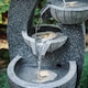 image 4 of Living and Home Water Fountain Rockery 4-Tier Bowls Solar Powered