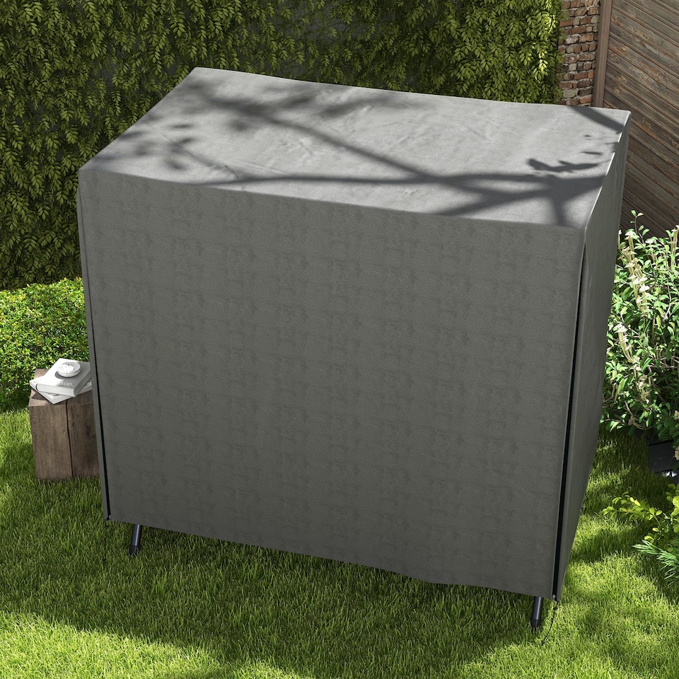 image 1 of Outsunny Garden Furniture Protector Patio Swing Chair Cover | Grey | Dark Grey | 177L x 114D x 152Hcm
