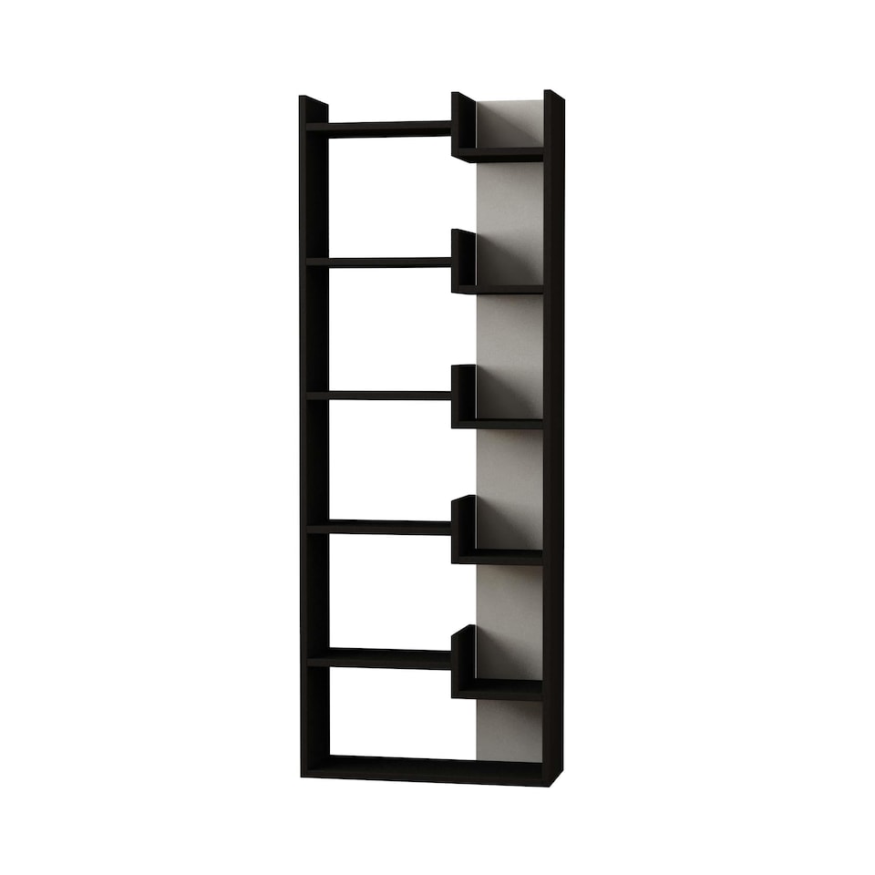 image 1 of Decortie Oppa Bookcase 60x22x162cm Anthracite Grey