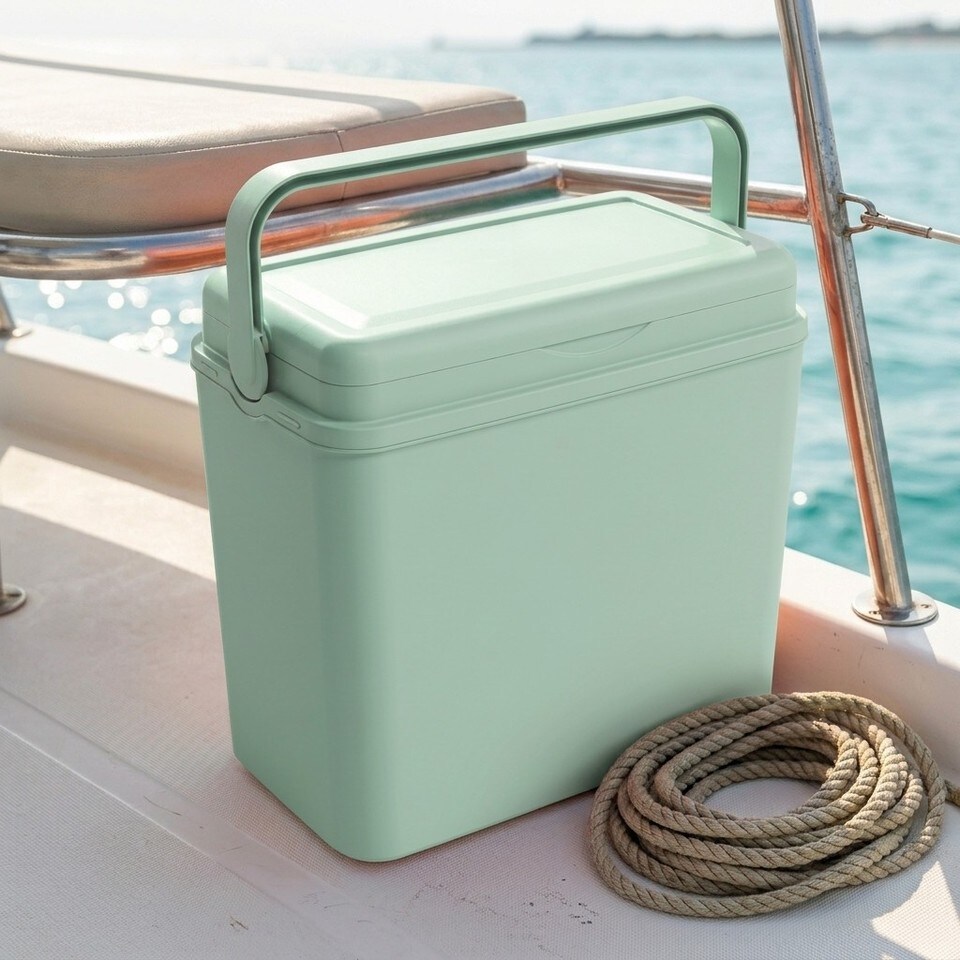 image 1 of Large 24L Pastel Coloured Cooler Box