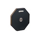image 1 of Gingko LED Twist Hexagon Lamp Black