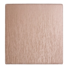 Interiors By Premier Set Of Four Rectangular Placemats, Contemporary Heat Resistant Dining Mats, Stylish Faux Leather Gold