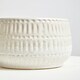 image 5 of Interiors by Premier Indoor Planter, Handcrafted Stoneware with Glazed Surface, Indoor Planter with Drainage Holes for Plants White