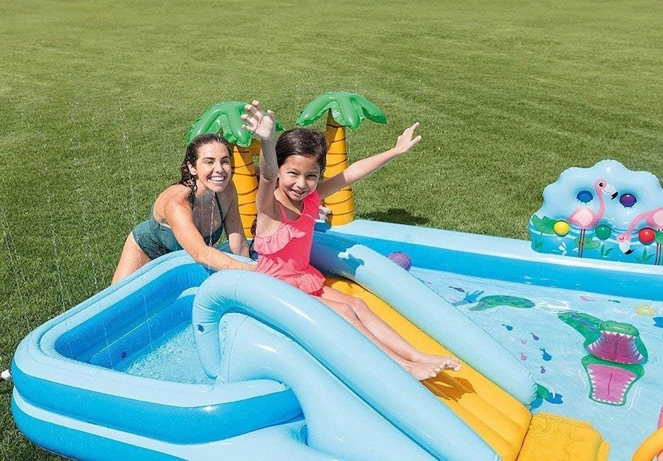 image 1 of Intex Jungle Adventures Water Play Center Fun-Filled Playtime for Kids | Blue | 1