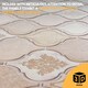 image 7 of NOVECRAFTO 3D Tile Effect Wall Panels – Cream Gold Arabesque Design with Glitter – Set of 6 PVC Sheets – 2.78m² (29.96sqft) – Kitchen & Bathroom Cladding