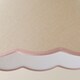 image 6 of ValueLights Florie Natural Large Taper Lamp Shade Scallop Pink Trim | Pink