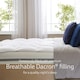 image 3 of Snuggledown Luxurious Hotel Temperature Control Mattress Topper, Medium Support, Single White | Single