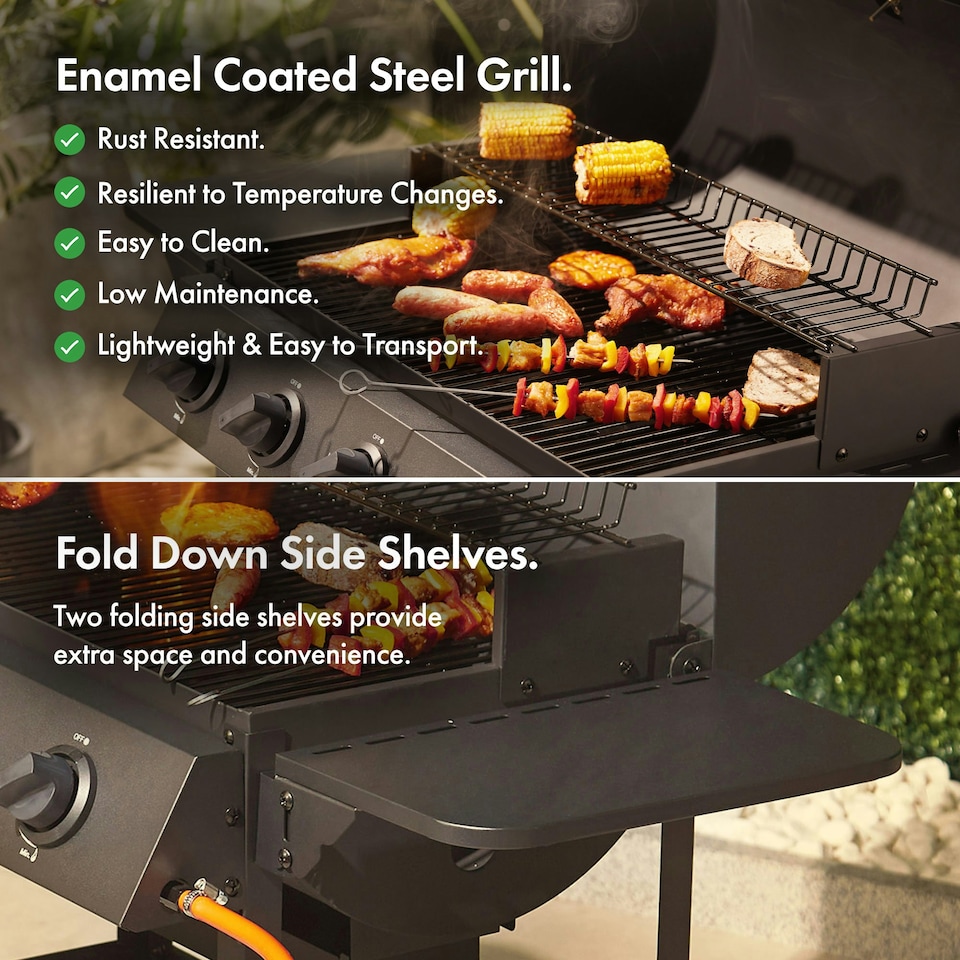 image 1 of VonHaus Gas BBQ with 4 Burners