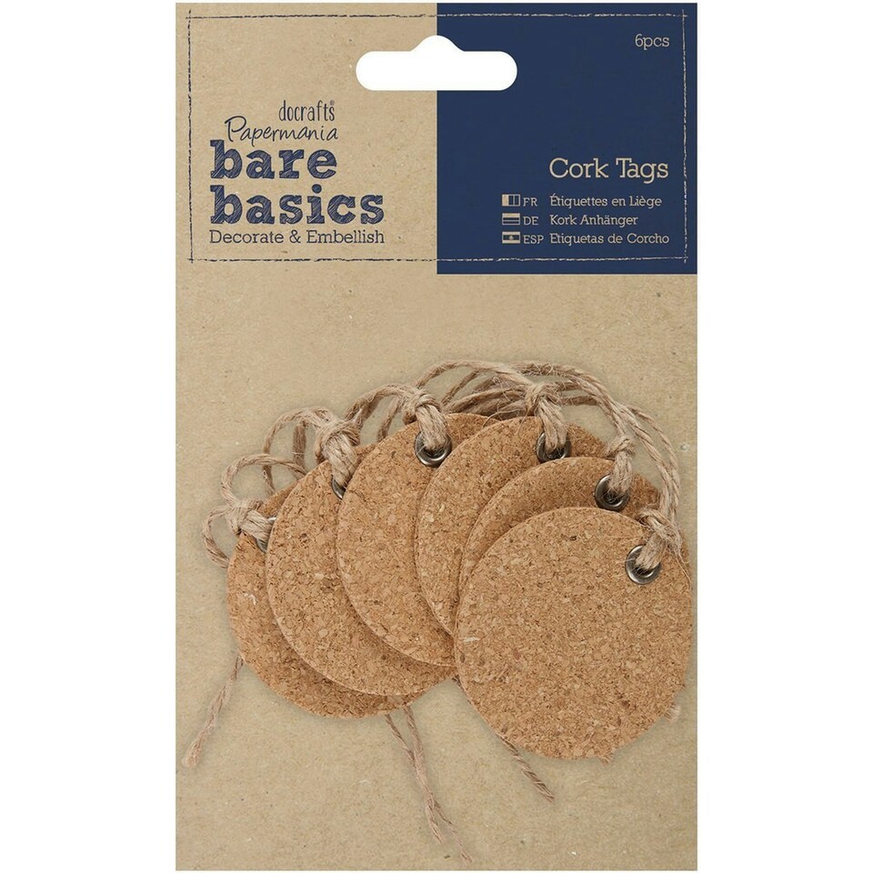 Cork Tags (6pcs)