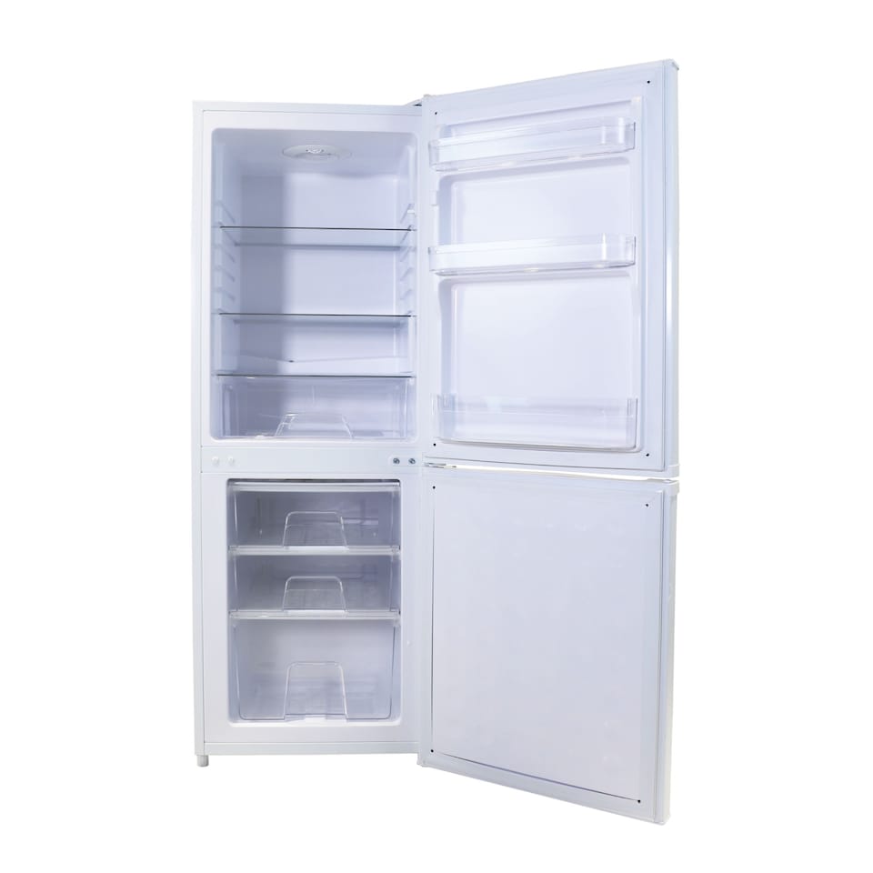 image 1 of HYE 60-40 Freestanding Fridge Freezer, 137 Litre, 48cm, White - RF01FF137W24