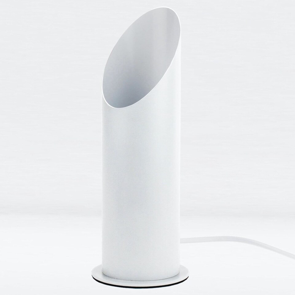 image 1 of White Tubular Floor Uplight | White | White | Medium | 1