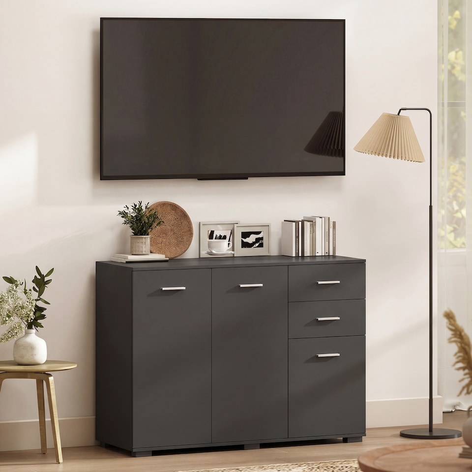 image 1 of HOMCOM Modern Sideboard Kitchen Storage Cabinet