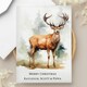 image 2 of Personalised Watercolour Stag Greetings Card