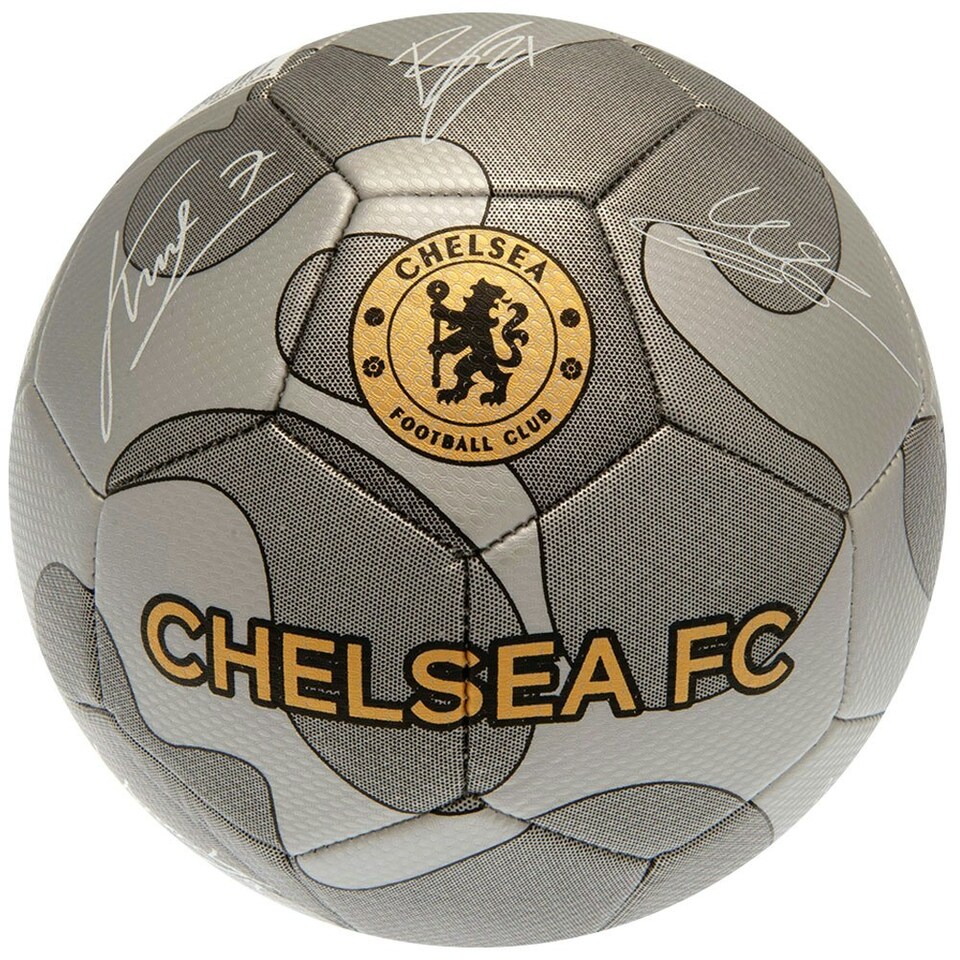 image 1 of Chelsea FC Camo Football - Silver/Gold - 5