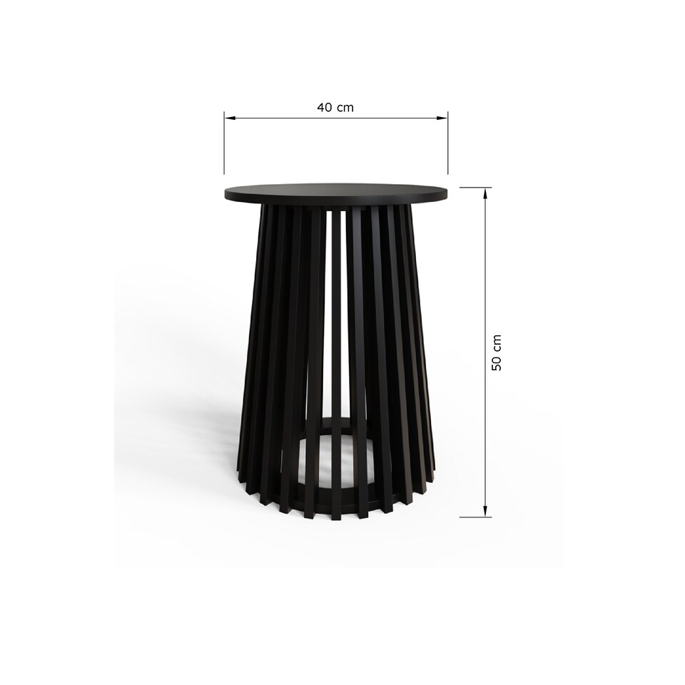 image 1 of Kaleb Side Table | Black | Black