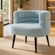 image 1 of Alivio Sherpa Teddy Fleece Accent Chair for Living Room, Bedroom & Office (Sky Blue)