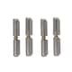 image 1 of Lift Off Bullet Hinge Weld On Brass Bush 10x60mm Heavy Duty Door Hatch 4PK Silver