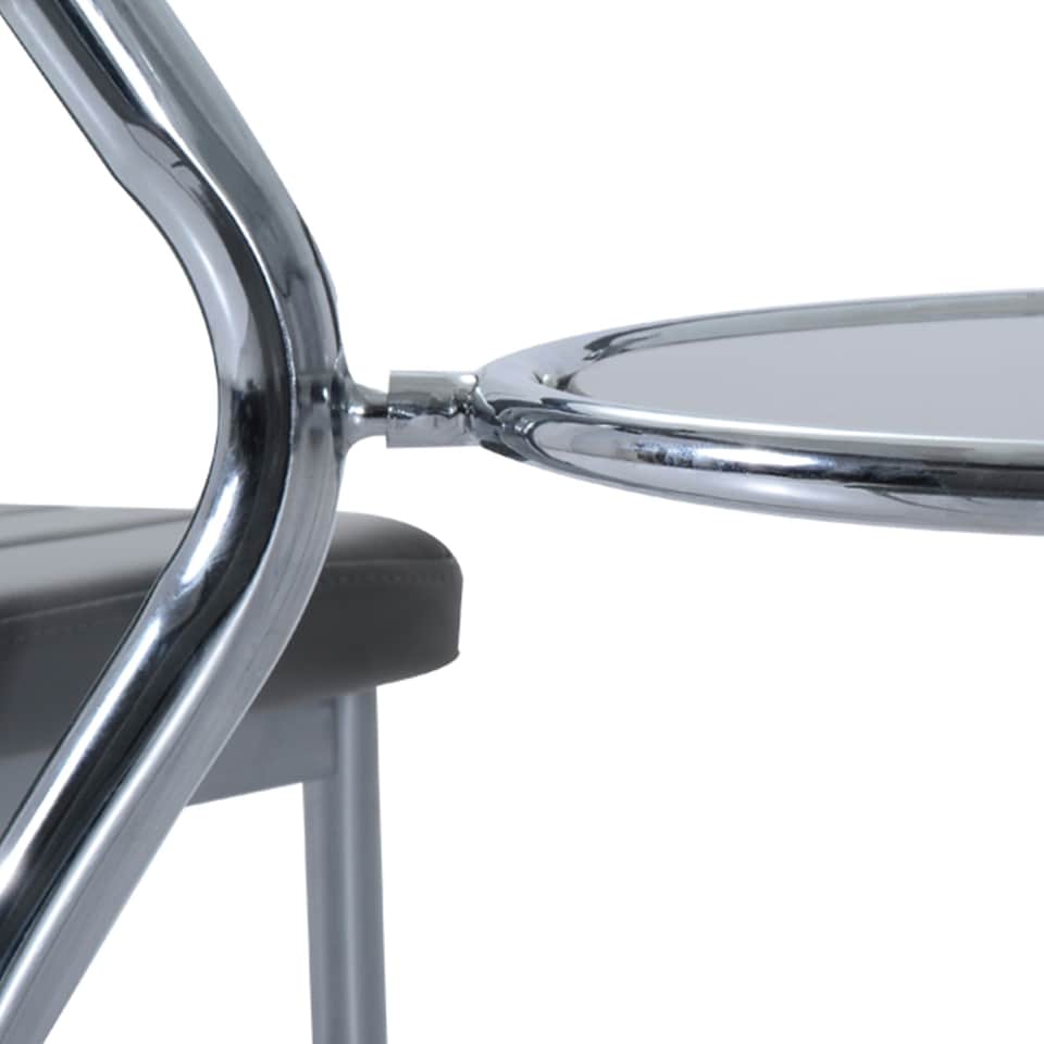 image 1 of HOMCOM Round Dining Table Set for 4, Kitchen Table and Chairs with Cushion