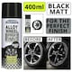 image 1 of CarPride Alloy Wheel Black Matt Spray Paint for Restoring Wheels Trims 400ml Black