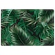 image 1 of Tropical Leaves on Black (Rug) Green | Small: 60x110cm