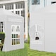 image 7 of Outsunny 2 x 2 m Garden Pop Up Gazebo, Wedding Party Tent Marquee, Water Resistant Awning Canopy with Sidewalls, Windows, Carry Bag, White