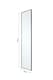 image 2 of Living and Home Modern Slim Frame Full Length Wall Mirror | Black