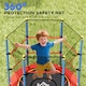 image 7 of HOMCOM Trampoline for Kids w Enclosure Net Built-in Zipper 3-10 Year