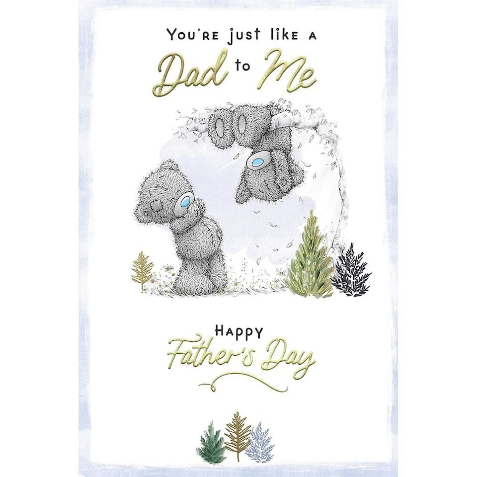 image 1 of Bears By Tree 'Like a Dad To Me' Father's Day Card