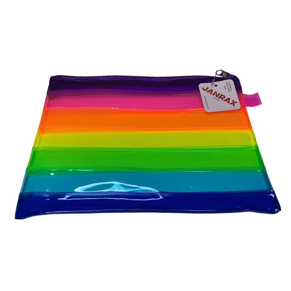 image 1 of A5 Rainbow Coloured Rainbow Pencil Case