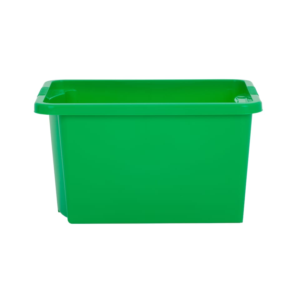 image 1 of Wham Stack & Store 4 x 30L Plastic Storage Boxes | Green | 4