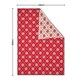 image 5 of Christmas Traditional Snow Flake Reversible Throw, Red