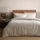image 1 of Appletree Yarn Dyed Woven Thin Stripe Duvet Cover Set Natural