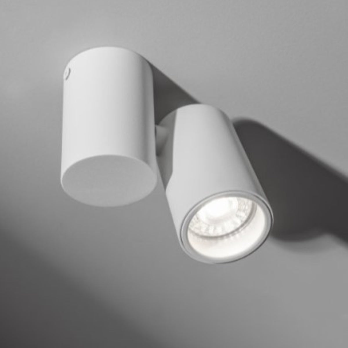 CGC LUP White Modern Single GU10 Adjustable Ceiling Spotlight White White Height: 11.5 cm, Width: 11.6 cm Spotlight Width: 5.6 cm