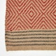 image 3 of Homescapes Multicolour Geometric Patterned Jute Rug - 60 x 100 cm | Red | 60 x 100 cm