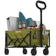 image 1 of Outsunny 60L Festival Trolley on Wheels, Collapsible Wagon Cart | Green | Army Green | 71 x 45 x 86 cm