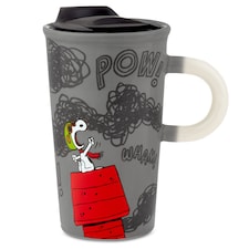 Hallmark Peanuts Snoopy Colour Changing Ceramic Travel Mug with Lid