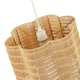 image 3 of Classic Scallop Edged Natural Rattan Wicker Pendant Lighting Shade Brown