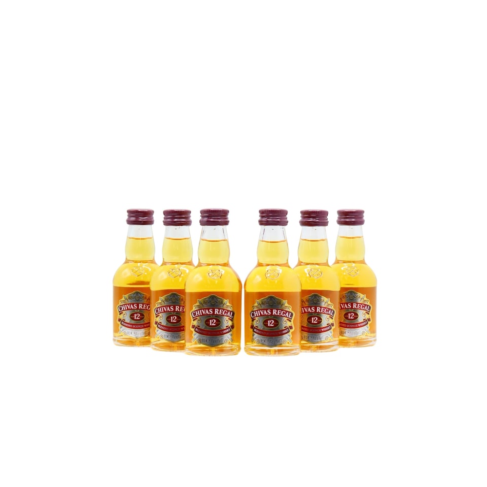 Chivas Regal - Blended Scotch 12 year old Whisky Miniatures (6 x 5cl)