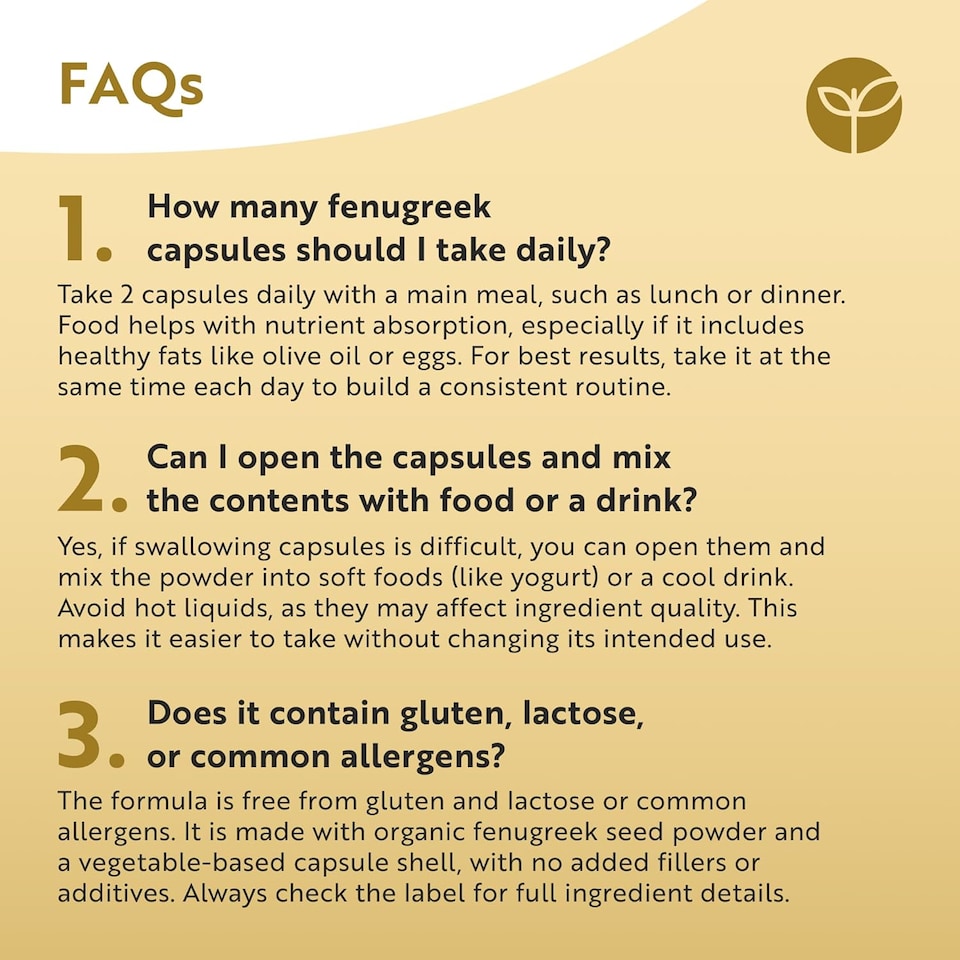image 1 of Nutravita Organic Fenugreek Capsules - 2250mg Pure Fenugreek Powder - Soil Association Certified, Vegan Supplement - Made in The UK - 240 Capsules