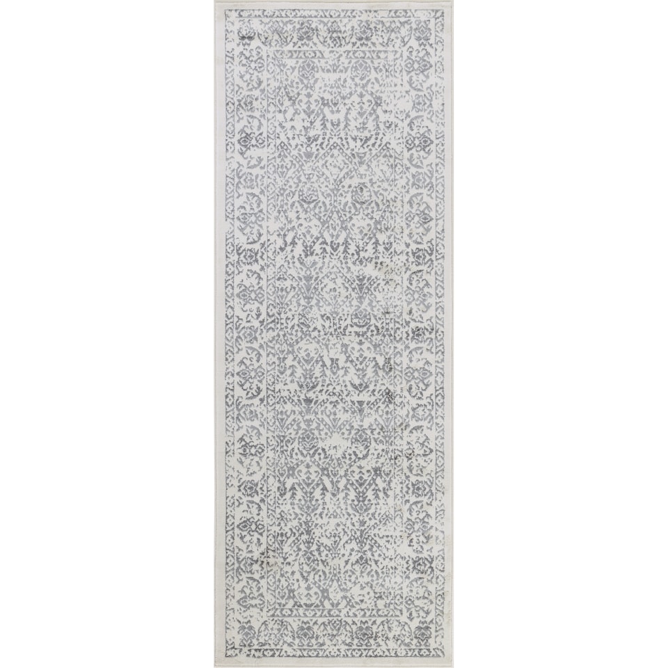 image 1 of LIVABLISS Roma-Vintage Traditional Boho Rug 80 x 220 cm | Off-White Grey Charcoal