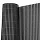 image 4 of 1m x 4m Grey PVC Outdoor Garden Fencing Privacy Screen Roll | Grey | 1