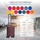 image 3 of Flight Knight Premium Hard Shell Lightweight Cabin Suitcase - Built-in TSA Lock & USB Port - 100+ Airlines Approved - easyJet, Ryanair & Jet2 - 55x35x20cm Red | Burgundy | Cabin Bag