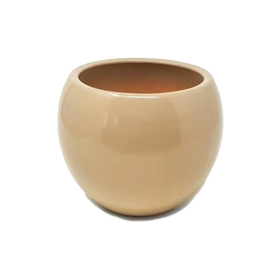 image 1 of Verano Spanish Ceramics Epoxi Round Plant Pot - 30cm Beige N/A
