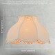 image 7 of Cream Victorian Lamp Shade with Scallop Edges and Floral Inner Lining | Cream | Cream | 1